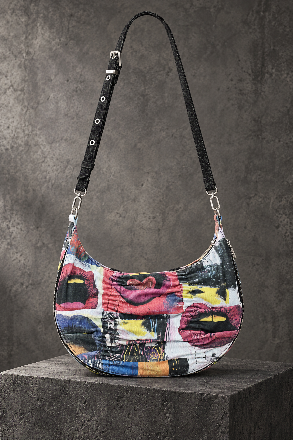 Medium Printed Shoulder Bag