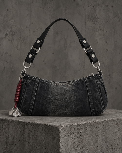 Medium Denim Shoulder Bag