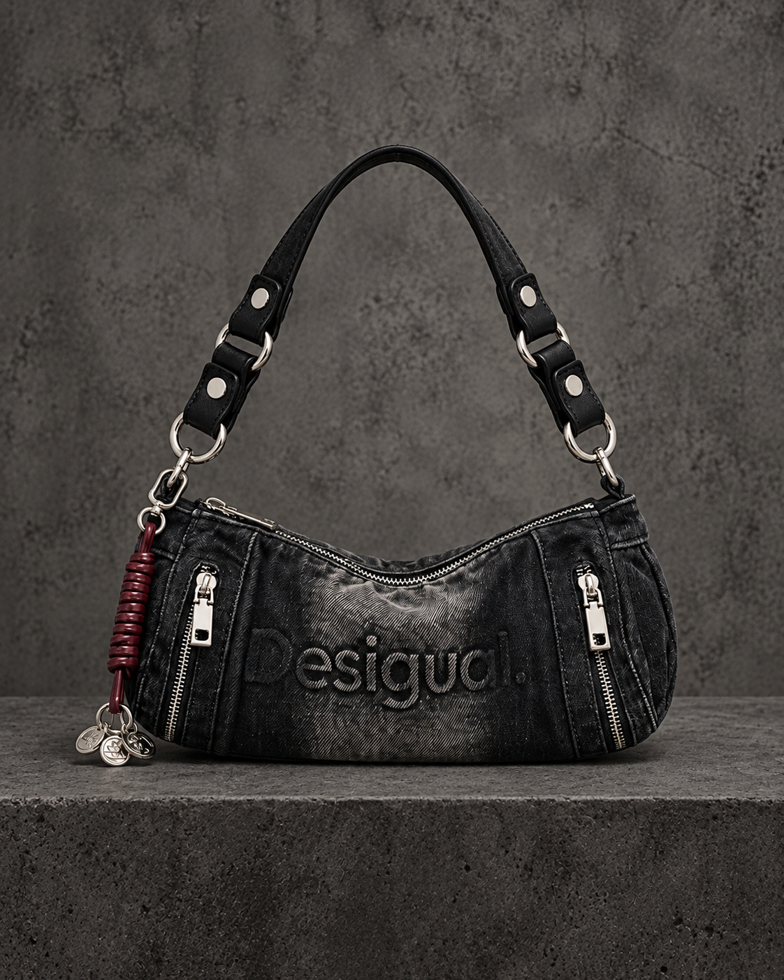 Medium Denim Shoulder Bag