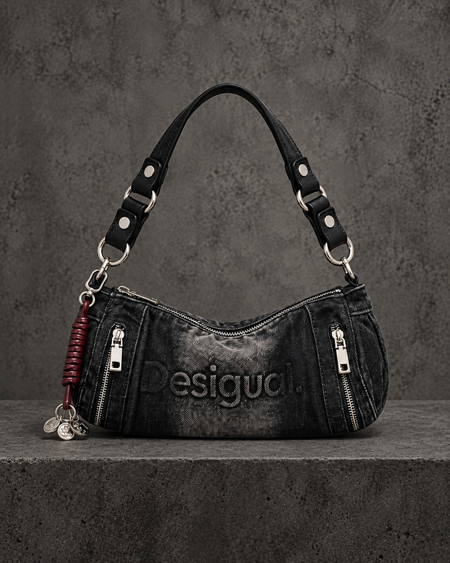 Medium Denim Shoulder Bag